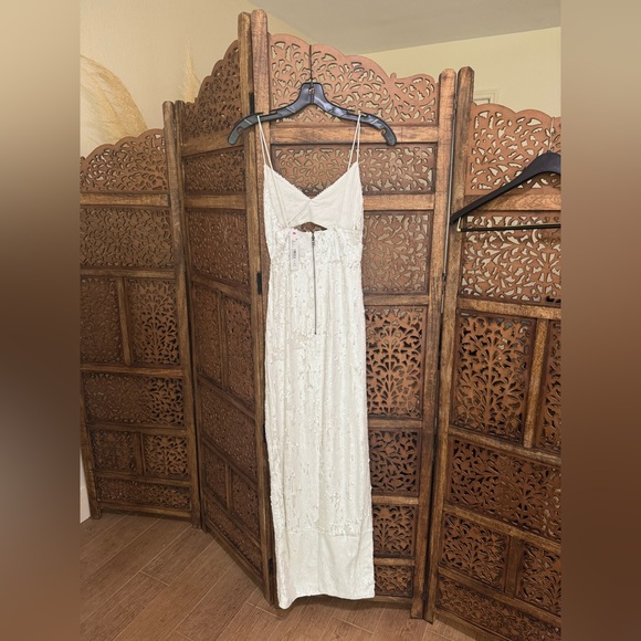 NEW NWT Alice + Olivia Valli Cut Out Cami Dress Off White - Picture 4 of 4